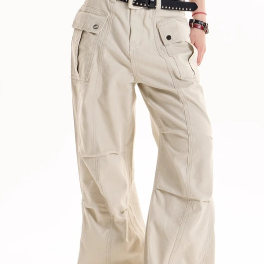 Pantalones de Trabajo Retro Americano Diseño Chica Picante
