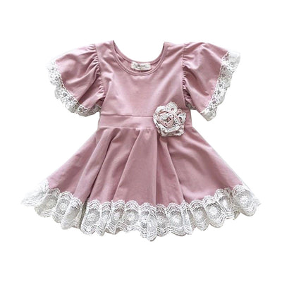 Vestido de Encaje Rosa Princesa - Image 2