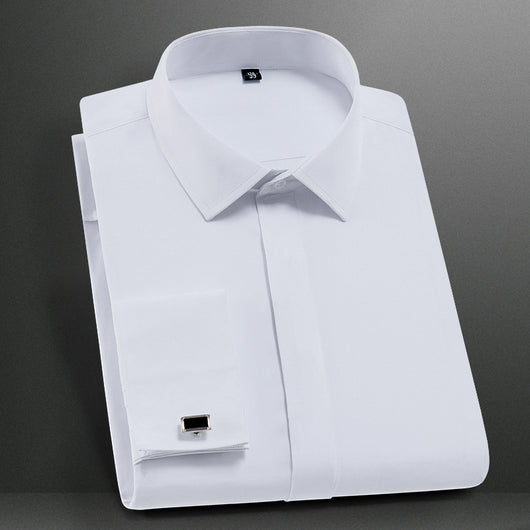Camisa Francesa Manga Larga Slim Fit para Hombre - Image 10