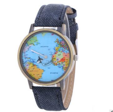 Reloj con Correa de Lona y Esfera con Mapa - Image 5