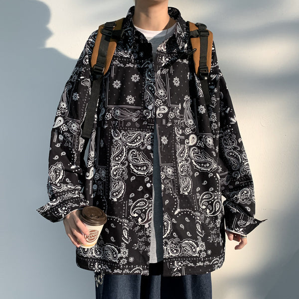 Camisa Estampada Cashew para Hombre - Diseño Trendy