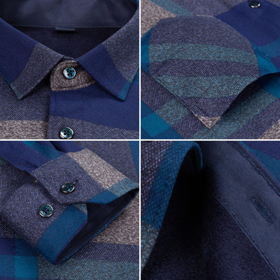 Camisa Cuadriculada Térmica para Hombre Talla Grande - Image 18