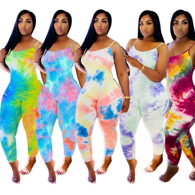 Jumpsuit Cropped de Seda Láctea Estampada