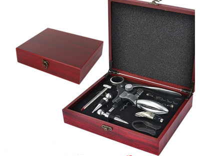 Estuche de Cuero Sommelier: Set Completo 9 Piezas con Abridor de Vino Premium - Image 5