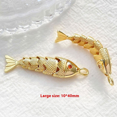 Colgante Pez Jacinto Dorado - Accesorio Artesanal DIY para Mujer - Image 12