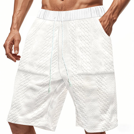 Shorts de Punto Jacquard Holgados para Hombre - Image 13
