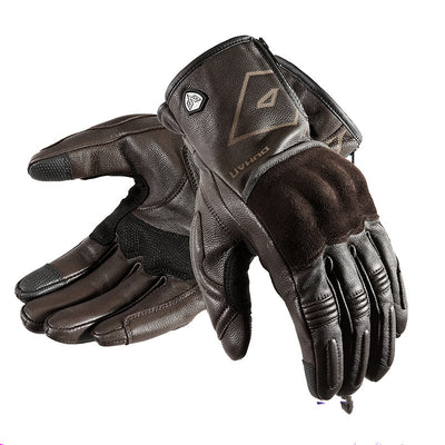 Guantes de Cuero para Motocicleta de Color Sólido - Image 3