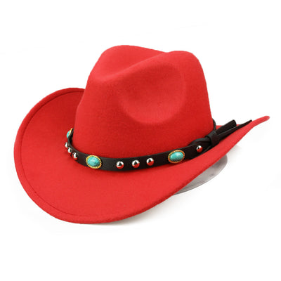 Sombrero Jazz Unisex Otoño Invierno con Ribete Remachado - Image 17
