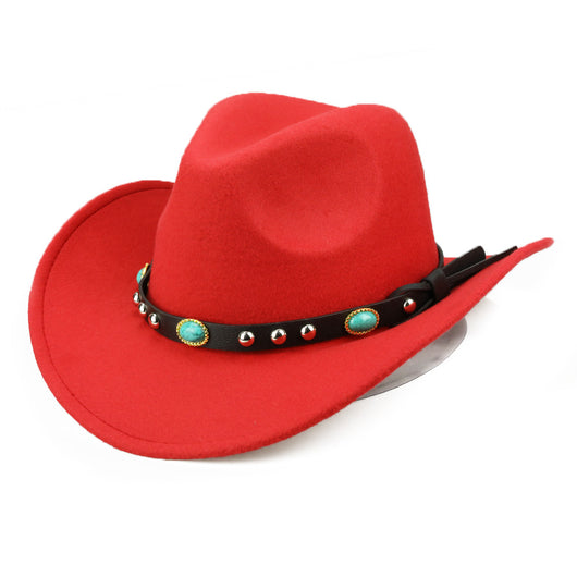 Sombrero Jazz Unisex Otoño Invierno con Ribete Remachado - Image 17