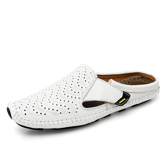 Zapatos Muller Slip-On de Cuero Genuino con Perforado - Image 5