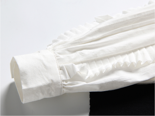 Conjunto de Dos Piezas: Chaleco de Encaje y Vestido Camisero Blanco - Image 12