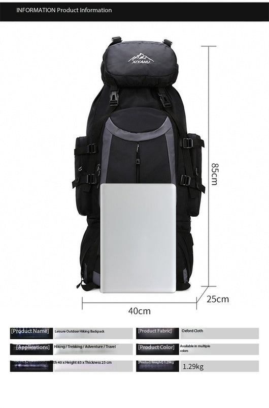 Mochila de Senderismo 90L XIYAHU - Resistente al Agua para Trekking y Acampada - Image 11