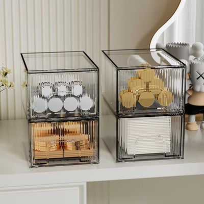 Organizadores de Acrílico Transparente Apilables - Cajones para Maquillaje, Cocina y Hogar - Image 10