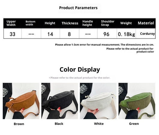 Bolso Bandolera de Pana Premium con Diseño Exclusivo - Image 9
