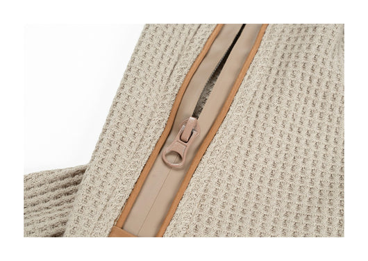 Pantalones Casuales Micro Acampanados con Textura Waffle - Image 7