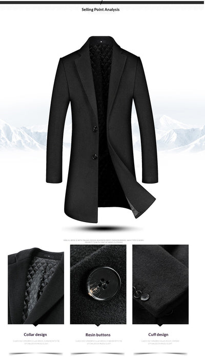 Abrigo Minimalista Slim Fit para Hombre - Image 17