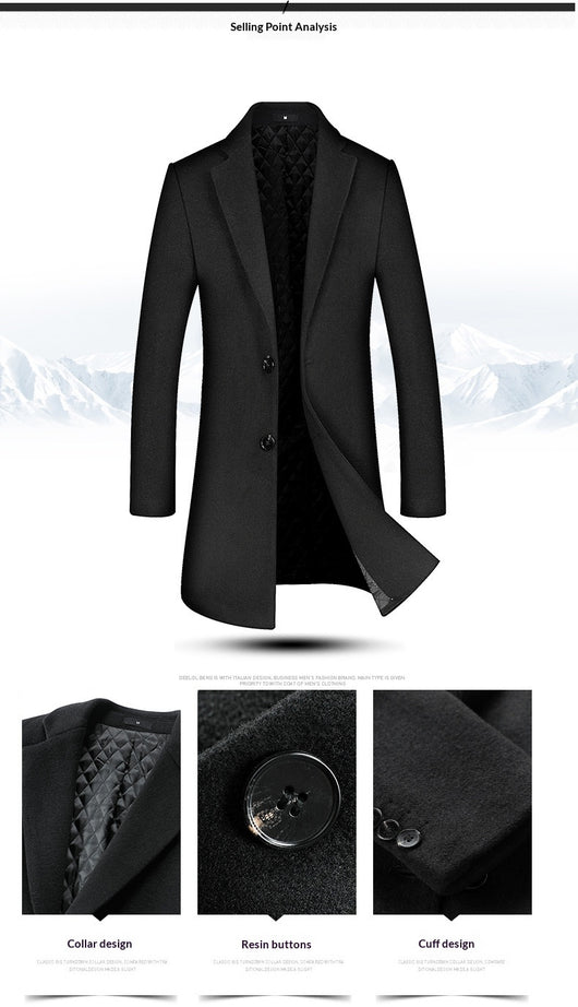 Abrigo Minimalista Slim Fit para Hombre - Image 17