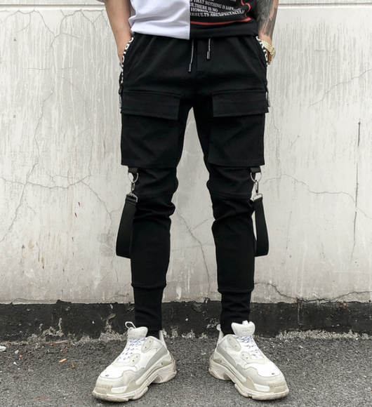 Pantalones Casuales Harlan Wei con Detalles de Cinta - Image 18