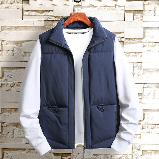 Chaleco Casual de Algodón para Hombre - Abrigo Otoñal