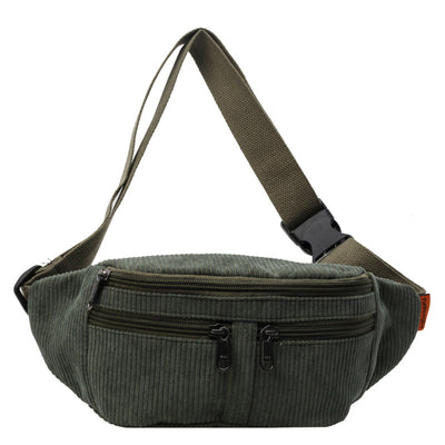 Bolsa Mensajera Deportiva de Lona Pana en Colores Sólidos - Image 8
