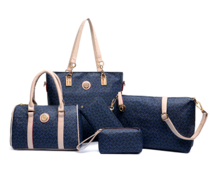 Bolsa Madre Convertible con Patrón de Flechas - Set 5 Piezas Estilo Europeo - Image 8