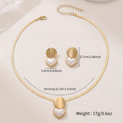Collar Colgante Corazón Redondo Creativo para Mujer - Image 11
