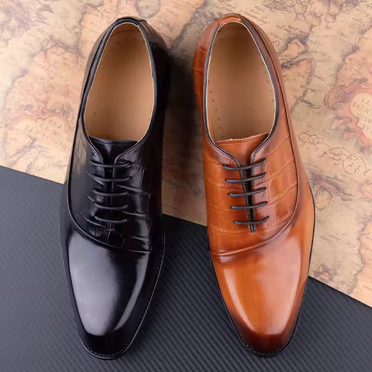 Zapatos de Vestir para Hombre en Cuero Vacuno Premium Confeccionados a Mano