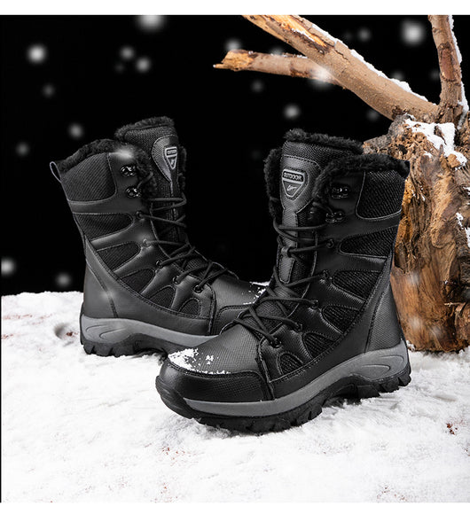 Botas Militares Invierno Plus de Terciopelo para Hombre - Cálidas y Resistentes - Image 9