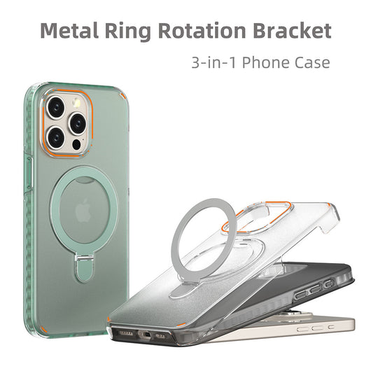 Funda Magnética Transparente con Soporte y Carga Inalámbrica Compatible con MagSafe - Image 3