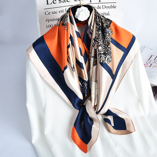 Pañuelo de Seda Multiusos para Primavera - Turbante Elegante Femenino - Image 16