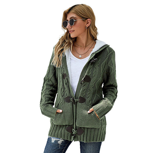 Abrigo Sudadera con Capucha de Polar Cálido de Manga Larga - Image 4