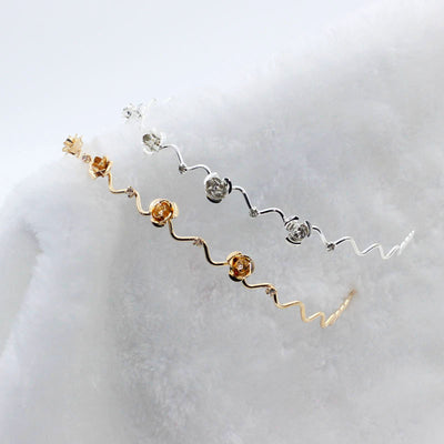 Diadema Metálica con Orejas de Gato, Mariposa y Rosa para Mujer - Image 8