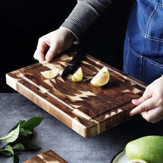 Tabla de Corte en Madera Maciza de Parqué para Cocina - Image 8