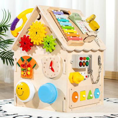 Tablero de Actividades Montessori de Madera con Cerraduras y Candados - Image 10