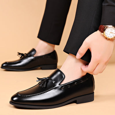 Zapatos de Cuero para Hombre con Tacón Bajo - Colección Ejecutiva