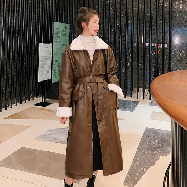 Chaqueta de Algodón con Lana de Cordero - Corte Relajado y Adelgazante