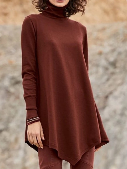 Ropa Plus Size para Mujer con Dobladillo Asimétrico Moderno - Image 5