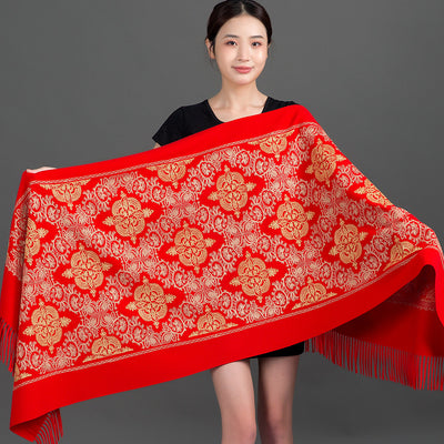 Bufanda Coreana con Bordado de Corona - Accesorio Versátil para Invierno y Primavera - Image 11