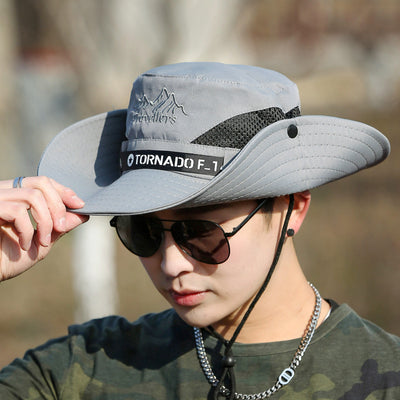 Gorra de Visera Ancha Transpirable para Pesca y Montaña - Protección Solar para Hombre - Image 5