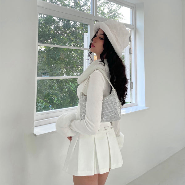 Suéter Tejido Retro Desmontable con Forro de Peluche - Edición Invierno