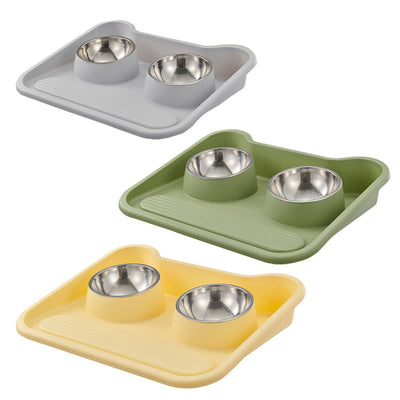 Comedero Doble Inclinado para Perros y Gatos con Protección Cervical - Image 3