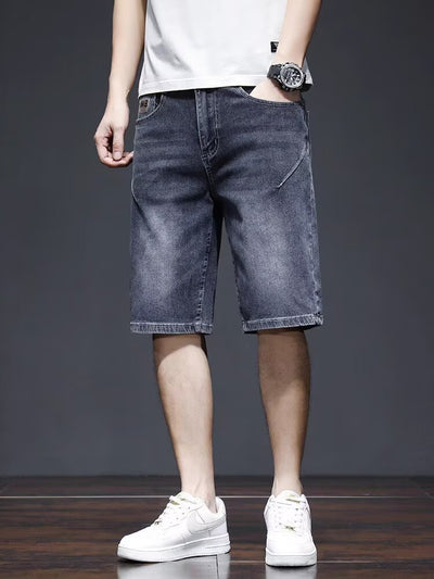 Shorts de Mezclilla Rectos Ligeros para Hombre - Perfecto para Verano - Image 19