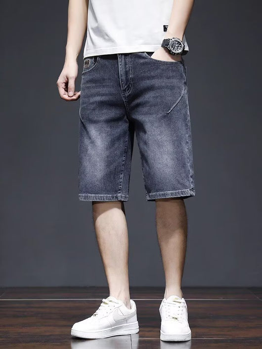 Shorts de Mezclilla Rectos Ligeros para Hombre - Perfecto para Verano - Image 19