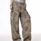 Calça Casual Estilo Hot Girl com Estampa Floral e Bolsos Grandes