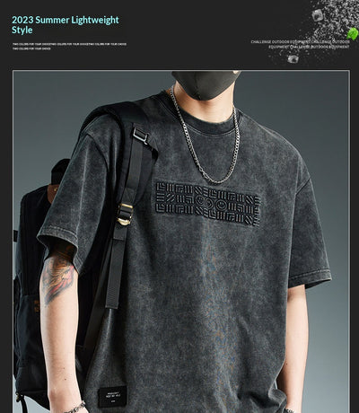 Playera Oversize Pesada de Manga Corta para Hombre - Image 30