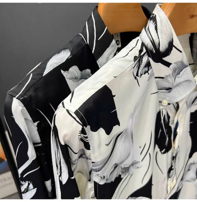 Camisa Estampada Floral Slim Fit de Manga Larga para Hombre - Image 15
