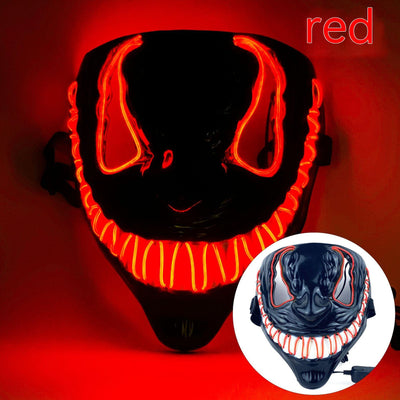 Máscara LED Luminosa de Horror para Fiestas de Baile Halloween - Image 4