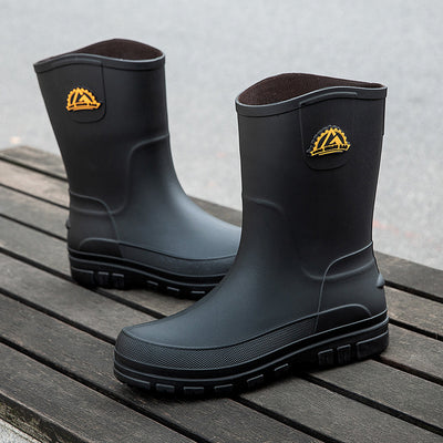Botas de Lluvia Impermeables para Hombre con Tubo Medio y Suela Antideslizante - Image 2