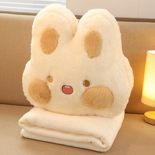 Almohada Acolchada 2 en 1: Cojín y Manta Portátil
