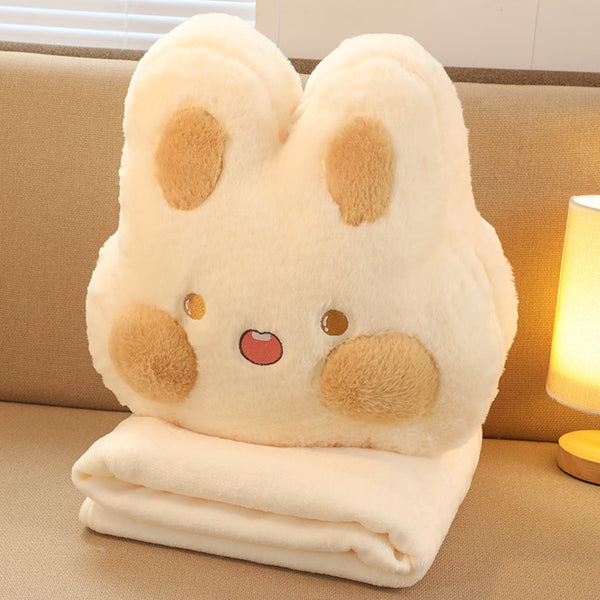 Almohada Acolchada 2 en 1: Cojín y Manta Portátil